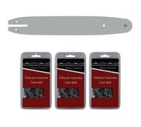 GT MARKET - Guide 30 cm (12 pouces) + lot de 3 chaînes 44 maillons - Compatible tronçonneuses STIHL MS 170, 171 et 180