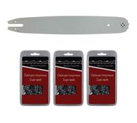 GT MARKET - Guide 35 cm (14 pouces) + lot de 3 chaînes 50 maillons - Compatible tronçonneuses STIHL MS 181 et 211