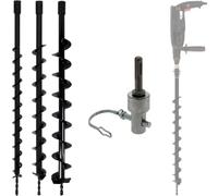 GT Market Lot de mèches de tarière Ø 40, 60 et 80 mm avec Adaptateur pour perceuse et perforateur SDS-Plus