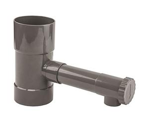 GT Market Récupérateur d'eau de Pluie Gris pour gouttière 100 mm