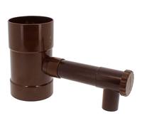GT MARKET - Récupérateur d'eau de pluie marron pour gouttière 100 mm