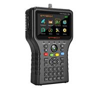 GT Media V8 FINDERmax Pointeur Satellites Sat Finder Meter Localisateur Signal Satellite Numérique décodeur DVB-S/S2/S2X orienter la Parabole Écran LCD 4,3" avec Sac de Transport et Boussole intégrée