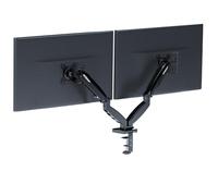 GT Omega AXIS Bras de levage double pour 2 écrans jusqu'à 9 kg chacun Noir