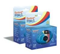 GT Photo GT27WP Realishot Splash - Lot de 2 Appareils Photo Jetables Étanches - 27 Poses, Ideal pour Photos sous l'Eau et Exterieur G