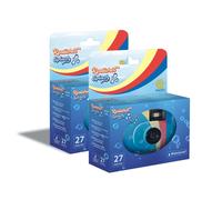 GT Photo GT27WP Realishot Splash - Lot de 2 Appareils Photo Jetables Étanches - 27 Poses, Idéal pour Photos sous l'Eau et Extérieur