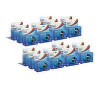 GT Photo GT27WP Realishot Splash - Pack de 20 Appareils Photo Jetables Étanches, 27 Photos, 35mm, 4K Ultra HD, Waterproof - Bleu