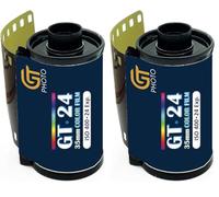 GT PHOTO Pellicule Photo Couleur 35mm - 24 Expositions de Haute Qualité pour Appareils Photo Analogiques et Numériques - Pellicule de Film 35mm Sensible à la Lumière (Lot de 2)