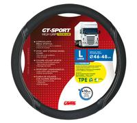 GT-SPORT, Housse De Volant En TPE - L - Ø 46/48 CM - NOIR/ARGENT LAMPA