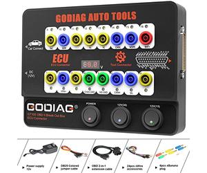 GT100 Automotive Tools OBD II Break Out Box ECU Connecteur avec Ligne Principale OBD et Cavalier Multifonction pour vérifier Le Moteur, Prend en Charge l'indicateur LED et la Recherche