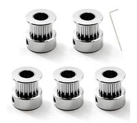 GT2 Kit de courroie de distribution avec clé 16 dents 6mm alésage pour imprimante 3D 6mm courroie de distribution (5pcs)