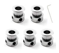 GT2 poulie 20 dents Alésage de 8mm Pour imprimante 3D à courroie de 6 mm Lot de 5(Clé fournie)