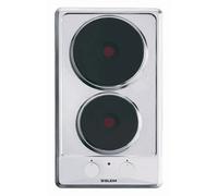 Glem GT320IX - Table de cuisson électrique - 2 plaques de cuisson - Niche - largeur : 26.5 cm - profondeur : 48 cm - acier inoxydable
