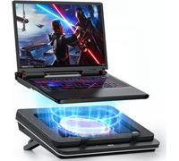 Gt600 Tapis De Refroidissement Pour Ordinateur Portable Avec Ventilateur Turbo De 14 Cm, Mousse Scellée Pour Un Refroidissement Rapide Des Ordinateurs Portables De Jeu, Refroidisseur D'Ordinateur[L232