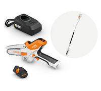 GTA 20 avec batterie AS 2, chargeur ALS 31 et rallonge STIHL - La STIHL GTA 20.