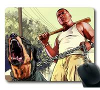 GTA 5 Franklin and Chop Mouse Pad, Customized Rectangle Mousepad Diy By Bestsellcase