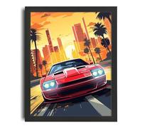 GTA V Wall Art Racing Poster GTA Print Pop Art GTA VI Artwork Vice City Prints Poster A5 - Décoration murale inspirante et motivante pour la vie quotidienne Citation encourageante de phrases courtes