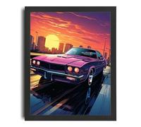GTA V Wall Art Racing Poster Lambo Print Pop Art GTA VI Artwork Vice City Prints A2 Poster on Canvas - Décoration murale inspirante et motivante pour la vie quotidienne Citation encourageante de phra