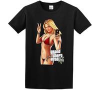 Gta5 3 Tee O Neck Men Shirt Black XL