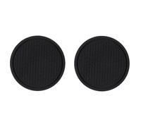 GTALIJHN 2 Pièces Dessous De Verre Rond Voiture pour Mini Cooper R55 R56 R57 R58 R59, Porte-Gobelet Tasse Tapis Insert Anti-DéRapant Multifonctionnels Accessoires,A