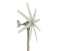 GTANND Générateurs d'éoliennes Hybrides, éoliennes à axe Vertical à 8 pales de 3000 W/5000 W/8000 W, générateur d'énergie éolienne pour Applications Marines, Camping-Cars et habitations 5000W-12V