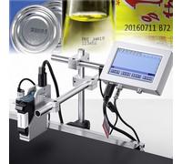 GTANND Imprimante à Jet d'encre Industrielle, Machine de Codage Automatique, codeur à Jet d'encre en Ligne, Machine de Codage en Ligne, avec écran Tactile, Machine de Codage de Date,12.7mm