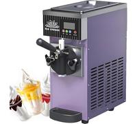 GTANND Machine à Glace Molle Professionnelle - 450 W, Un Seul Parfum, avec écran LED - Production de 4 à 5 kg/h - Réservoir réfrigéré de 2,5 L - Idéale pour Salons de thé Purple