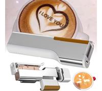 GTANND Stylo d'impression Alimentaire Portable, Mini Stylo d'impression de café Latte Art Macaron Cookie Bricolage Design Stylo d'impression pour Restaurants boulangeries cafés,Brown