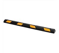 GTATBTG Bloc-guide de stationnement robuste - 183 x 15 x 10 cm avec réflecteurs jaunes - Butée de roue pour voiture, camion, camping-car, remorque et garage