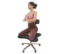 GTATBTG Chaise de bureau réglable pour enfants et adultes - Chaise de bureau ergonomique avec soutien lombaire - Chaise à pieds croisés pour une posture saine - Chaise de bureau pour TDAH