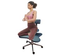 GTATBTG Chaise de bureau réglable pour enfants et adultes - Chaise de bureau ergonomique avec soutien lombaire - Chaise à pieds croisés pour une posture saine - Chaise de bureau pour TDAH