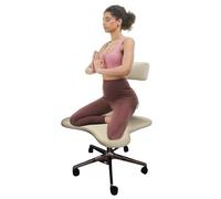GTATBTG Chaise de bureau réglable pour enfants et adultes - Chaise de bureau ergonomique avec soutien lombaire - Chaise à pieds croisés pour une posture saine - Chaise de bureau pour TDAH