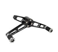 GTATNDAJ Support pédale Moto Pédale Changement Talon Et d'orteil Moto Repose-Pieds Avant pour Harley Sportster XL 1200 Iron 883 Personnalisé 2004-2018 Support de Pied(Black-F)