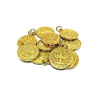 GTBITALY 60.048.20 Lot de 10 médailles de Saint-Benoît doré avec bague de 2 cm