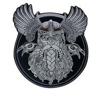 GTDoitt Grand écusson Viking Odin 's Shield Bordir thermocollant pour costumes kafir tactique dieu de la guerre sac à dos MC Biker Jacket Tag (A 1 pièce)
