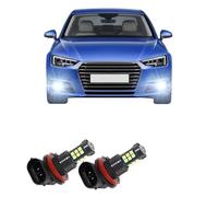 Gtdtixc Feu Antibrouillard Avant Pour A4 B7 B8 B9 2009-2019 2010 2011 2012 2013 2014 2015 2016 2017 2018 Accessoire 2 X LED Lampes Brouillard Avant Voiture Ampoule