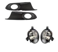 Gtdtixc Feu Antibrouillard Avant Pour VW Pour Jetta 6 Pour A6 Pour MK6 Phare Avant Pare-chocs Lampe Brouillard Couverture Grill Lunette Cadre Fil Fog Lights LED(Halogen covers)