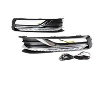 Gtdtixc Feu Antibrouillard Avant Pour VW Pour Passat 2016-2018 Feux Antibrouillard Clignotants Et Feux De Jour De Route Feux De Jour À LED(White yellow blue)