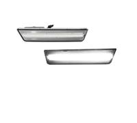 Gtdtixc Feu Arrière De Pare-Chocs Arrière Pour Dodge Pour Challenger 08-14 Feux Gabarit Latéraux À LED À Double Rangée Réflecteur Garde-boue Latéral Avant Rouge Ambre Arrière(2xFront White Clear)