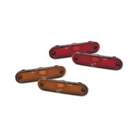 Gtdtixc Feu Arrière De Pare-Chocs Arrière Pour Mazda Pour Miata Pour MX-5 1990-2005 Sans Ampoule/douille Boîtiers Protection Des Feux De Position Latéraux Avant/arrière(4XAmber And Red)