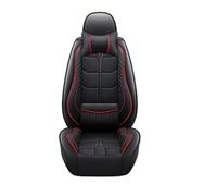 Gtdtixc Housses siège Voiture Housse De Siège De Voiture en Cuir PU pour Ford pour Focus MK2 pour Edge pour Explorer pour Ecosport pour Escape pour Excursion pour Everest(Black Red 5 Seatw)