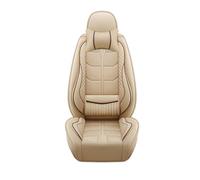 Gtdtixc Housses siège Voiture Housse De Siège De Voiture en Cuir PU pour Ford pour Focus MK2 pour Edge pour Explorer pour Ecosport pour Escape pour Excursion pour Everest(Beige 5 Seat)