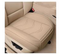 Gtdtixc Housses siège Voiture Housse De Siège Voiture en Cuir PU Couvre-Coussin Universel Tapis Protection pour Sièges Intérieurs D'auto Quatre Saisons(Beige)