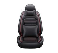 Gtdtixc Housses siège Voiture pour Seat pour Leon pour Arona pour Ateca pour Tarraco pour Ibiza pour Alhambra Couverture complète 5 Accessoires de siège(Black Red 5 Seat i)