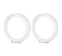 GTDTKGANAK Cache-phare Lot De 2 Clignotants De Moto Noirs Et Chromés Avec Anneau En Caoutchouc Pour Heritage Pour Softail Pour Touring Pour Road King Phare avant(B)