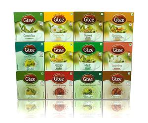 GTEE ALL VARIANTS, 10 Tea bags (Pack of 12)
