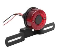 GTEEW Feu Arrière Frein Feu Stop Arrière De Moto, Rouge, Support Plaque D'immatriculation