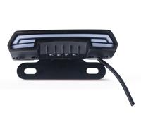 GTEEW Feu Arrière Frein Feux Plaque D'immatriculation Pour Motos Scooters Arrière Freinage Stop Clignotants Dynamiques Double Clignotement Détresse