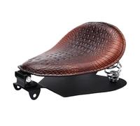 GTEEW Siège Moto Siège Solo à Motif d'alligator pour Moto, pour Shadow 700 pour Magna pour Sportster pour Bobber pour Chopper pour Rocker