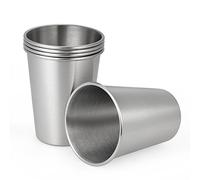 Gteller 500 ml en acier inoxydable à bière Tasses, tasses en métal pour boire, incassable SS gobelets Parfait pour le camping, les pique-niques, usage intérieur et extérieur