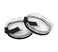 Gteller Couvercle de rechange pour gobelet de 591 ml, 887 ml, résistant aux éclaboussures, aux fuites, aux déversements et à la paille (591 ml, noir)